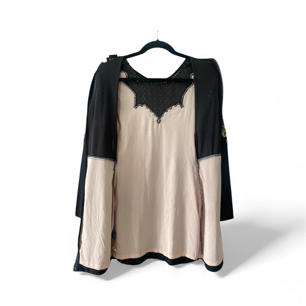 Nasty Gal Black Gold Embellished Mini Dress Holiday Party Cocktail SZ XXS - Picture 6 of 10